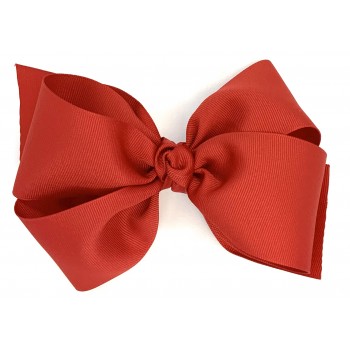 Red Grosgrain Bow - 6 Inch